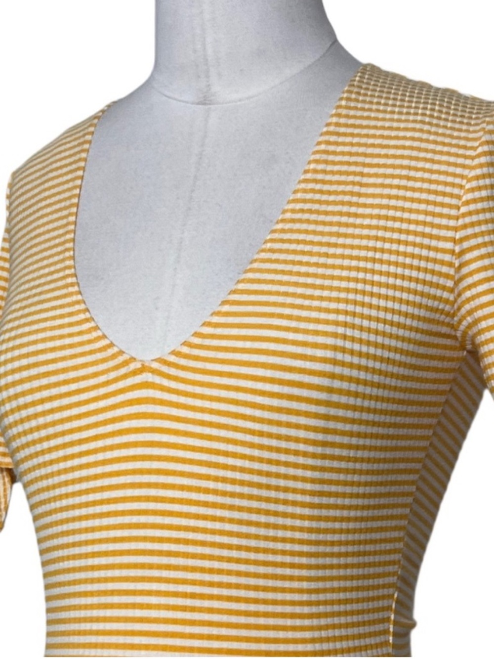 Reformation Striped Knit Ribbed Mini Dress - Picture 4 of 8